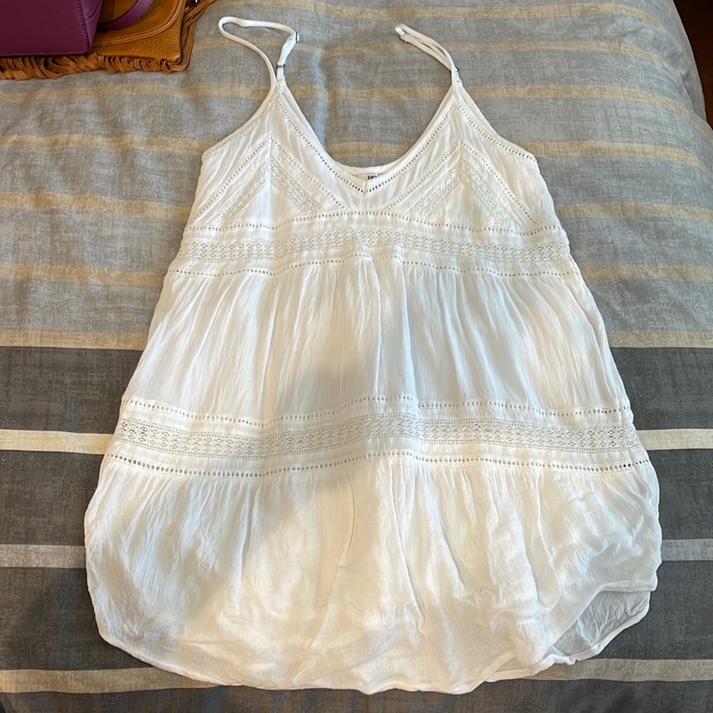 SOCIETY AMUSE WHITE MINI DRESS